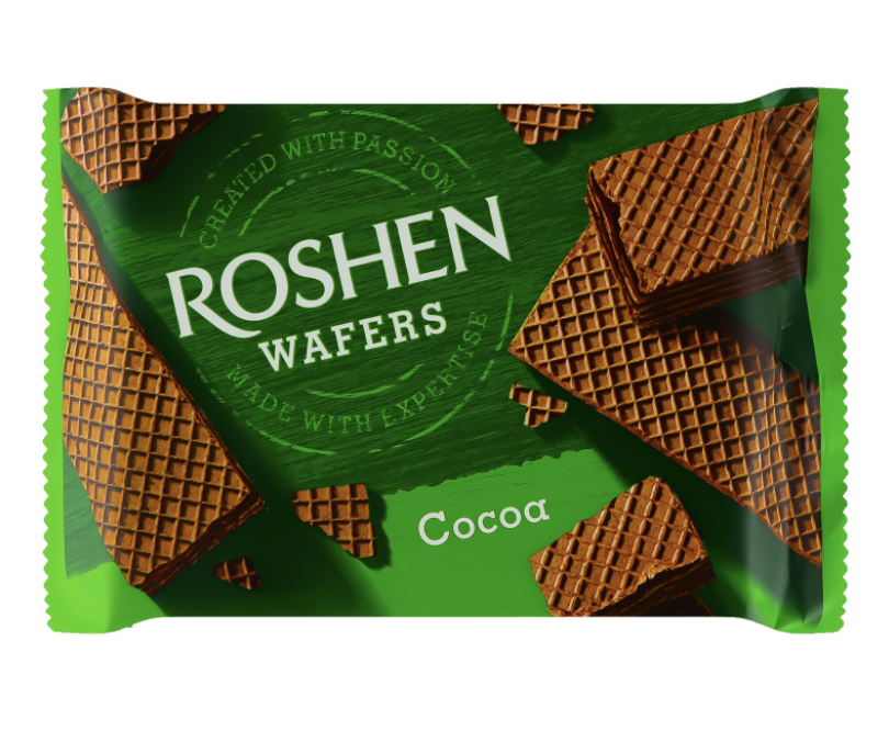Вафлі Roshen Wafers какао 72г
